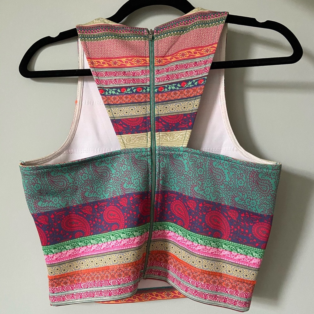 Colorful Crop Top With Sequin Details - image 7